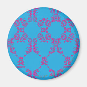 Damastast Lila-Aqua Magnet