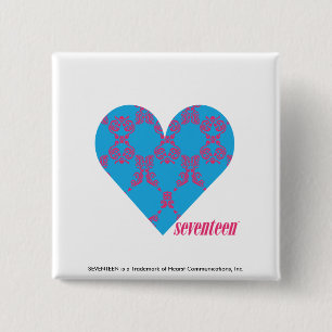 Damastast Magenta-Aqua 3 Knapp