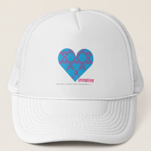 Damastast Magenta-Aqua 3 Truckerkeps