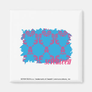 Damastast Magenta-Aqua 4 Magnet