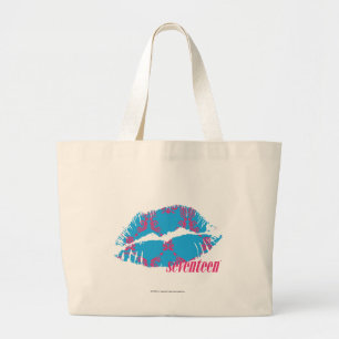 Damastast Magenta-Aqua Jumbo Tygkasse