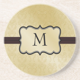 Damastast Monogramunderlägg Underlägg