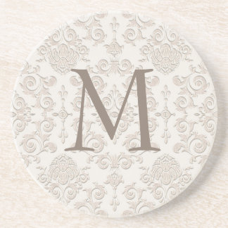 Damastast Monogramunderlägg Underlägg