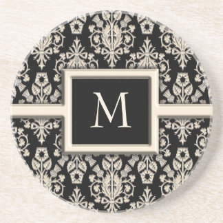 Damastast Monogramunderlägg Underlägg