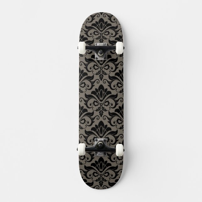 Damastast mönster 2 mini skateboard bräda 18,7 cm (Framsida)