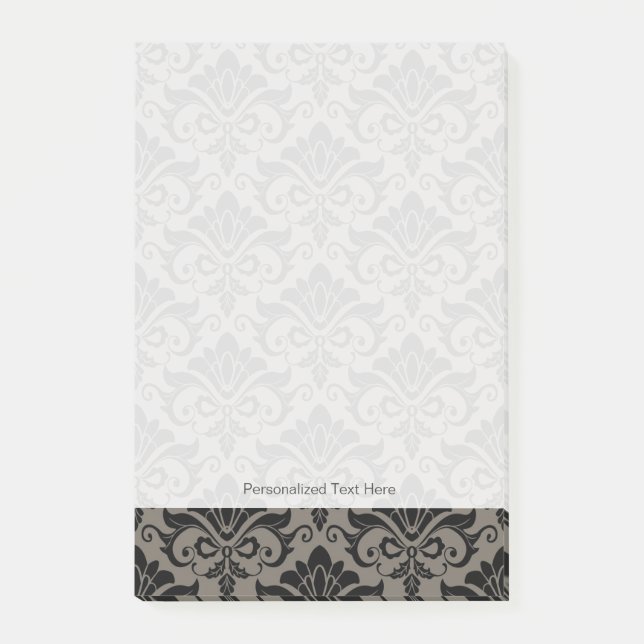 Damastast mönster 2 post-it block (Framsida)