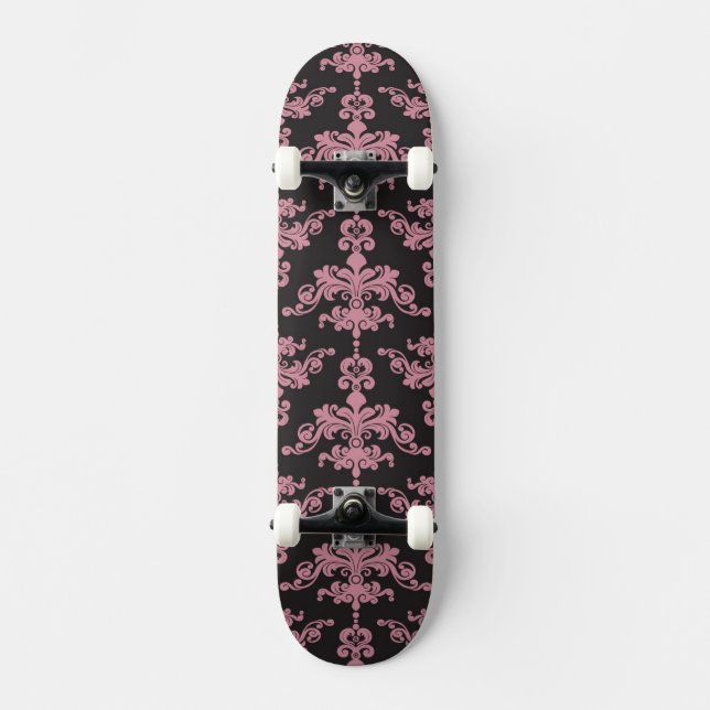 Damastast mönster 5 skateboard bräda 19,5 cm (Framsida)
