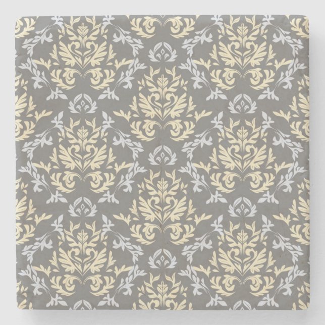 Damastast mönster underlägg sten (Framsidan)