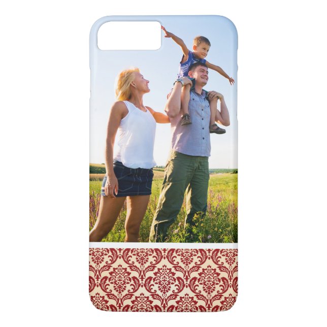 Damastast mönstertapet för beställnings- foto Case-Mate iPhone skal (Baksida)
