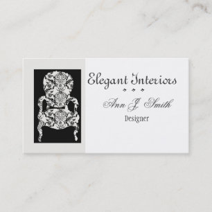 Damastast mönstervintage för Deluxe Visitkort