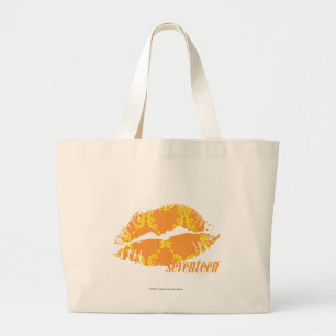 Damastast Orange-Gult Jumbo Tygkasse