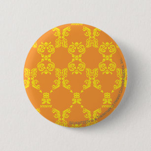 Damastast Orange-Gult Knapp