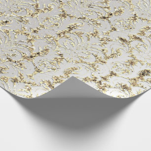 Damastast royal för silver för grått för presentpapper