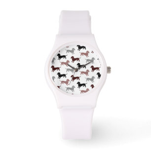 Damastast taxhelgdagmönster armbandsur