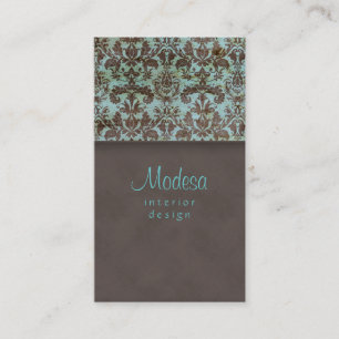 Damastast visitkortinredingsdesign 4 visitkort