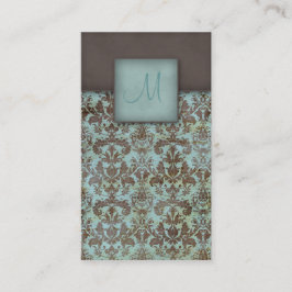 Damastast visitkortinredingsdesign 5 visitkort