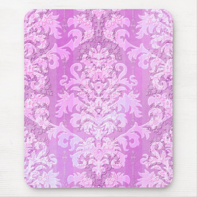 Damastsnittsammet, antikt snöre musmatta (Framsidan)