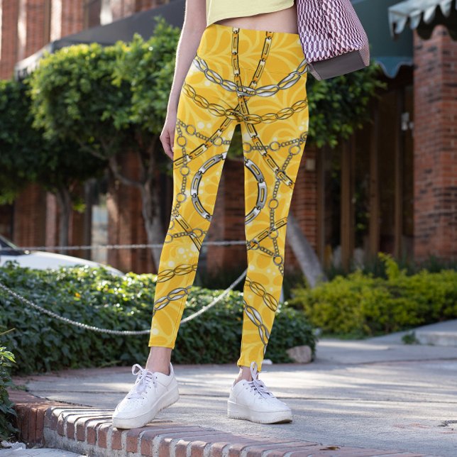 Dambaskongmönster med kedja leggings (Skapare uppladdad)