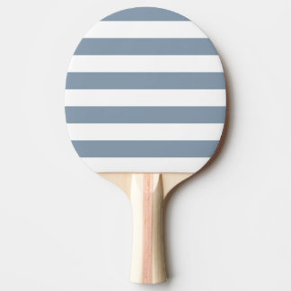 Damblå och vita ränder pingisracket