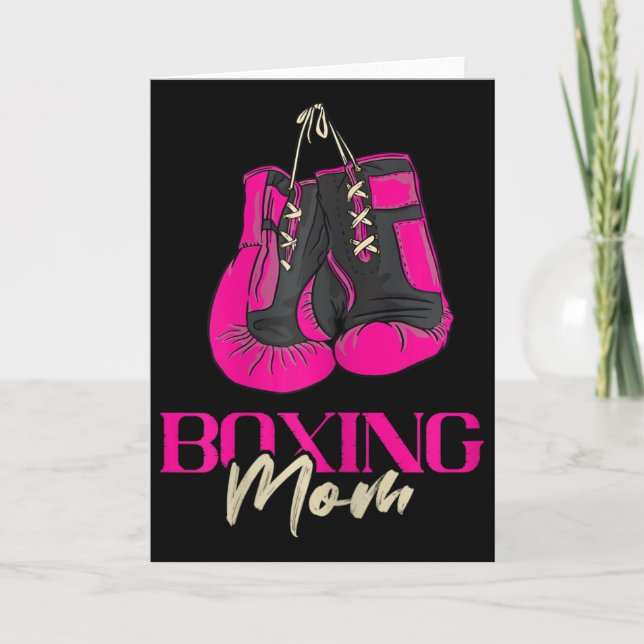 Damboxningsmamma Boxare Boxningshandskor Kickboxni Kort (Framsida)