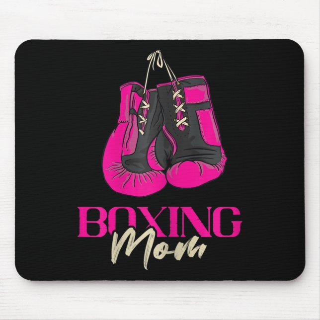 Damboxningsmamma boxare boxningshandskor kickboxni musmatta (Framsidan)