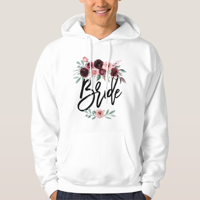Dambröllopsfest Bröllop för henne Brudtärna Presen Hoodie (Framsida)