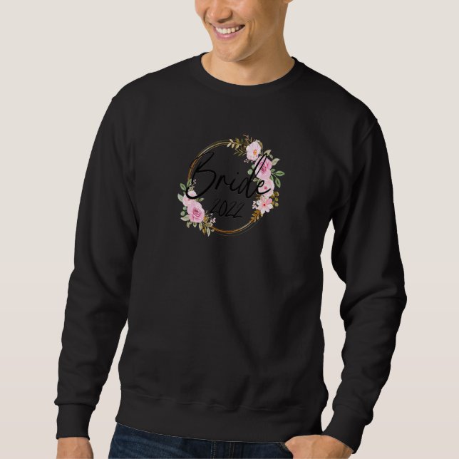 Dambrud 2022 Bröllop Speningfest T-shirts Lång Ärmad Tröja (Framsida)