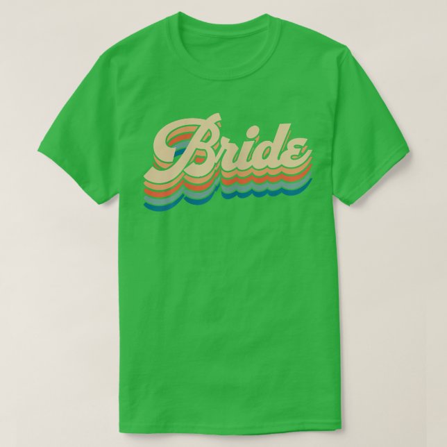 Dambrud Bröllop Bröllop Brudfest Möhippa Fest Ret T Shirt (Design framsida)