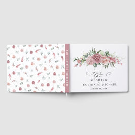 Dambrud Bröllop med Blommor Gästböcker