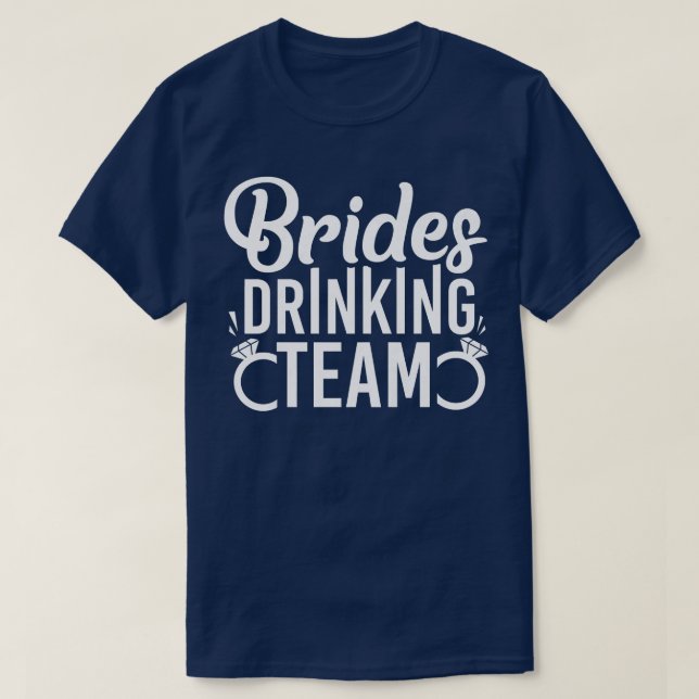 Dambrudens drickande lag möhippa  t shirt (Design framsida)