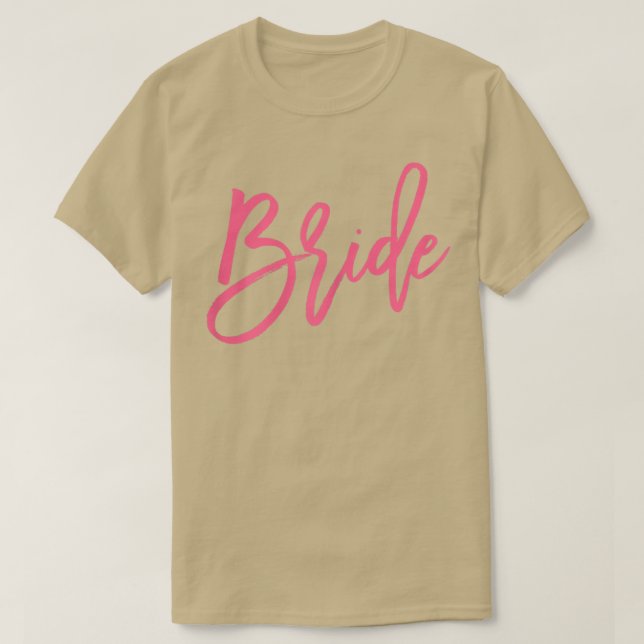 Dambrudskläder för möhippa rosa t shirt (Design framsida)