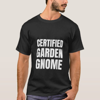 Damcertifierad Gnome Rolig Gnome Kostym V-ringad  T Shirt