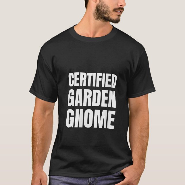 Damcertifierad Gnome Rolig Gnome Kostym V-ringad  T Shirt (Framsida)