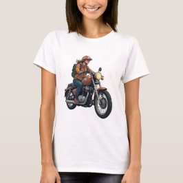 Damcyklist På Vägen T Shirt