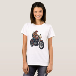 Damcyklist På Vägen T Shirt