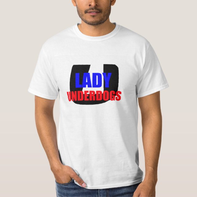 Damden som är i underläge t-shirt (Framsida)