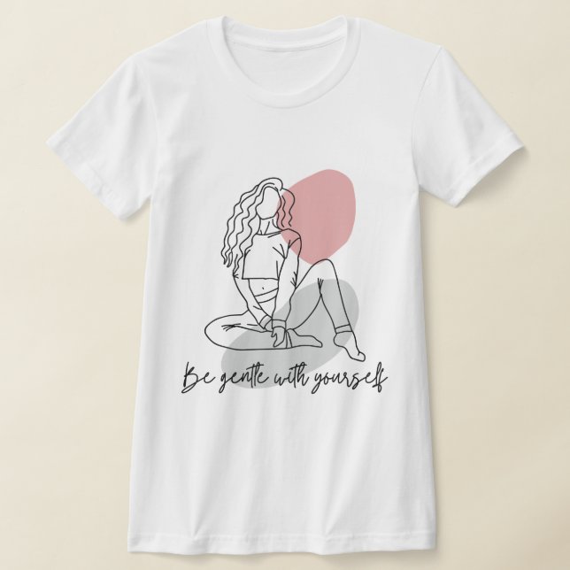 damdesign för T-shirt (Laydown)