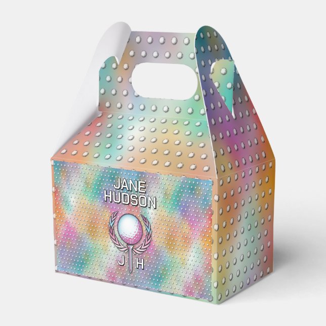Damdolfer Anpassad Monogram Färgdesign Presentaskar (Framsidan Sidan)