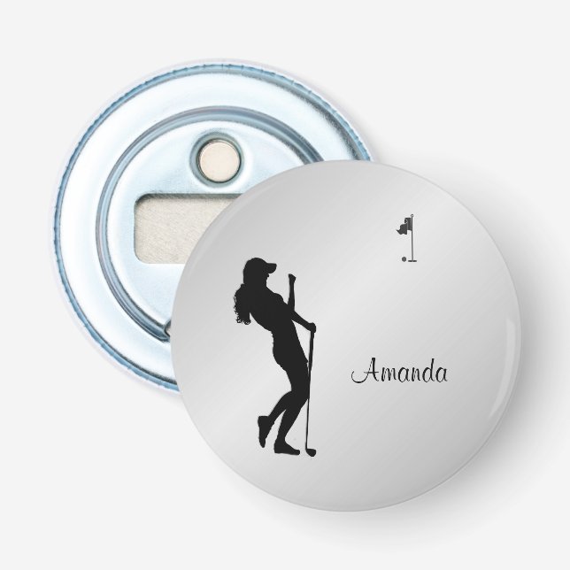 Damdrottning golfpersonlig  flasköppnare (Framsidan)