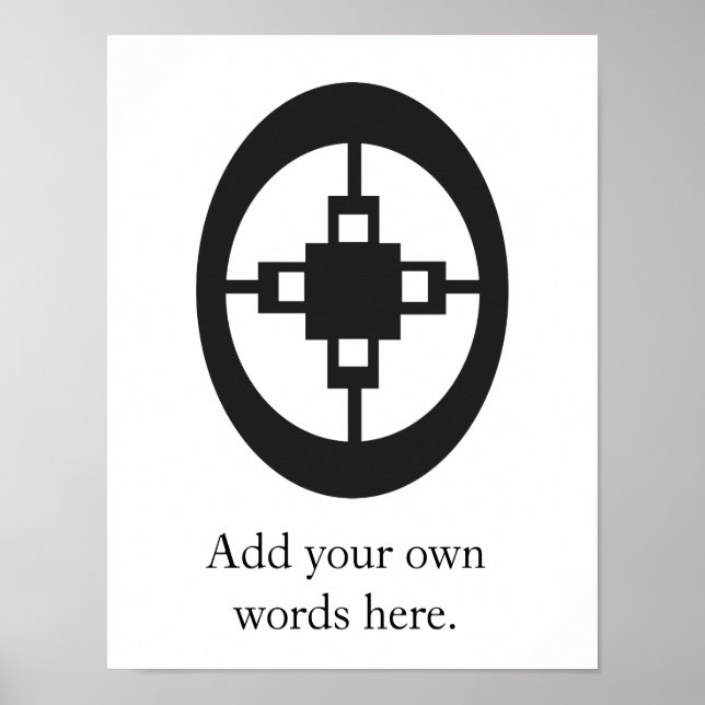 Dame Dame | Symbol för intelligens och äkthet Poster (Framsidan)