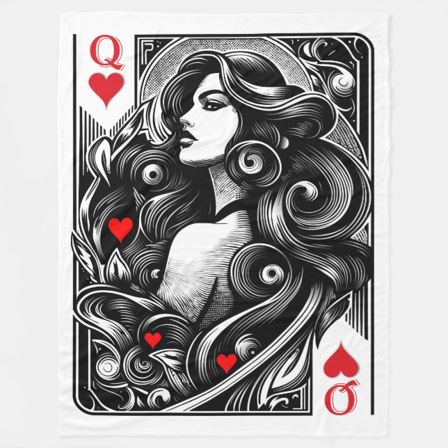 Dame de cœur à vous l'honneur  fleecefilt (Framsidan)