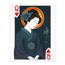 Dame der Herzen – Japan Geisha Fototryck