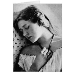 Dame Ellen Terry ~ 1864 Shakespearean Actress Hälsningskort