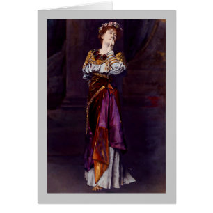 Dame Ellen Terry as Imogen - Alma-Tadema Hälsningskort