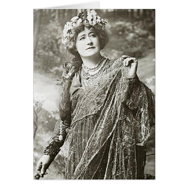 Dame Ellen Terry Hälsningskort (Framsidan)