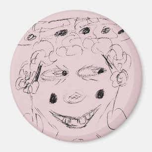 Dame Knäpp Magnet