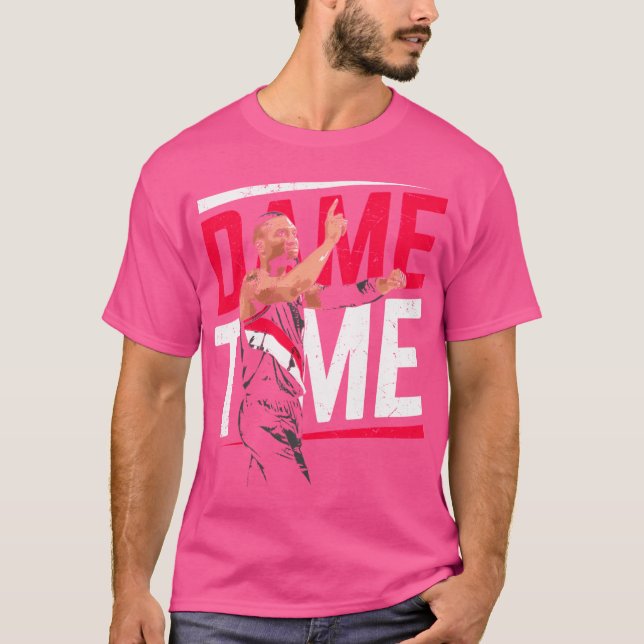 Dame Time Portland Basketball Gift T Shirt (Framsida)