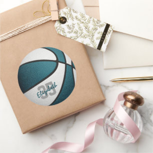 Damejeanner basketboll team färg runt klistermärke