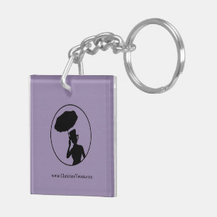 Damen av aska Keychain, Dbl sid - nyckelhearsen