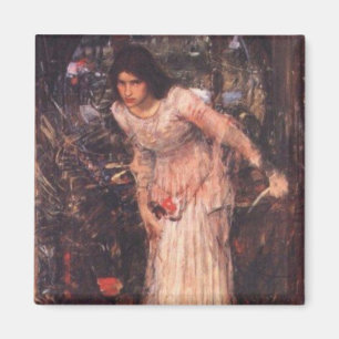 Damen av Shalott (studien) Magnet